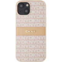 DKNY Repeat Pattern Tonal Stripe калъф за iPhone 14 - розов