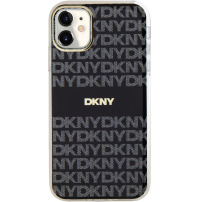 DKNY Repeat Pattern Tonal Stripe кейс с MagSafe за iPhone 11 - черен
