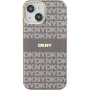 DKNY Repeat Pattern Tonal Stripe кейс с MagSafe за iPhone 14 - бежов