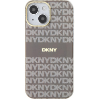 DKNY Repeat Pattern Tonal Stripe кейс с MagSafe за iPhone 14 - бежов