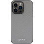 DKNY Silver Metal Logo кейс с MagSafe за iPhone 14 Pro - сив