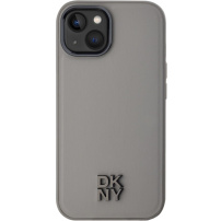 DKNY Stack Logo кейс с MagSafe за iPhone 15 - сив