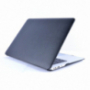 Кейс с кожена повърхност за MacBook Air 13" (A1237 / A1304 / A1369 / A1466) - черен