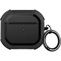 Устойчив калъф с подсилени ъгли за AirPods 4 / 5 - черен