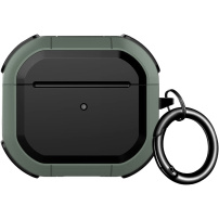 Устойчив калъф с подсилени ъгли за AirPods 4 / 5 - зелен