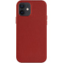 FIXED MagLeather кожен калъф с MagSafe за iPhone 12 / 12 Pro - червен