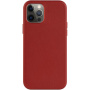 FIXED MagLeather кожен калъф с MagSafe за iPhone 12 / 12 Pro - червен
