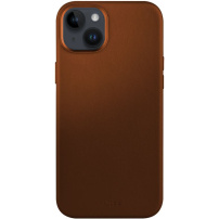 FIXED MagLeather кожен калъф с MagSafe за iPhone 14 - кафяв