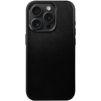 FIXED MagLeather кожен кейс с MagSafe за iPhone 15 Pro - черен