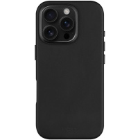 FIXED MagLeather Leather Cover с MagSafe за iPhone 16 Pro - черен