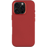 FIXED MagLeather Leather Cover с MagSafe за iPhone 16 Pro Max - Червен