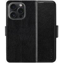 FIXED Opus флип калъф за iPhone 15 Pro - черно