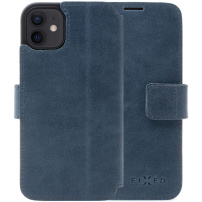 FIXED ProFit кожен калъф за iPhone 12 / 12 Pro - синьо