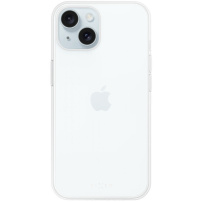 FIXED Slim Anti-UV прозрачен кейс за iPhone 15 Plus - прозрачен