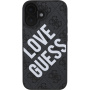 Guess 4G Big Love Logo Cover с MagSafe за iPhone 16 - Сив