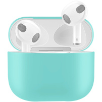 Защитен силиконов калъф за AirPods 3 - тюркоазен