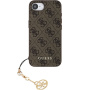 Guess 4G Charms калъф за iPhone 16e / 17e - кафяв