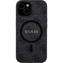 Guess 4G Colored Ring калъф с MagSafe за iPhone 15 - сив