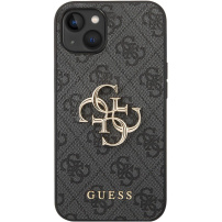Guess 4G Metal Logo кейс за iPhone 14 - сив