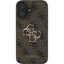 Guess 4G Metal Logo cover за iPhone 16 Plus - кафяв