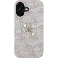 Guess 4G Metal Logo cover за iPhone 16 Plus - розов