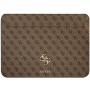 Guess 4G Metal Logo калъф за iPad Pro 12,9" / MacBook до 14" - кафява