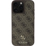 Guess 4G Small Metal Logo Cover с MagSafe за iPhone 16 Pro Max - кафяв