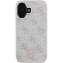 Guess 4G Strass Triangle Metal Logo cover за iPhone 16 - розов