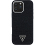Guess Denim Triangle Logo кейс с MagSafe за iPhone 16 Pro - черен