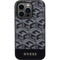 Guess G Cube калъф с MagSafe за iPhone 15 Pro - черен