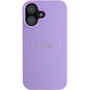 Guess Grained Classic Logo Cover с MagSafe за iPhone 16 Plus - Лилав