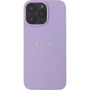 Guess Grained Classic Logo Cover с MagSafe за iPhone 16 Pro - Лилав
