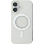 Guess IML Rhinestones Ring Cover с MagSafe за iPhone 16 - Прозрачен