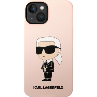 Karl Lagerfeld Ikonik NFT силиконов кейс за iPhone 14 Plus - розов