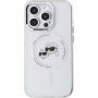 Karl Lagerfeld IML K&CH Heads Metal Frame капак с MagSafe за iPhone 15 Pro Max - прозрачен