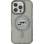 Karl Lagerfeld IML K&CH Heads Metal Frame Cover с MagSafe за iPhone 16 Pro Max - сив