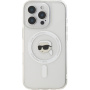 Karl Lagerfeld IML Karl Head Metal Frame Cover с MagSafe за iPhone 16 Pro Max - прозрачен