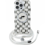 Karl Lagerfeld IML Monogram K&CH Heads Case с ремък и MagSafe за iPhone 16 Pro Max - прозрачен