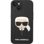 Karl Lagerfeld Karl Head силиконов кейс за iPhone 14 Plus - черен