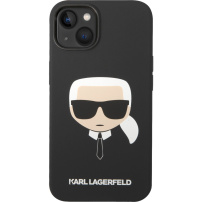 Karl Lagerfeld Karl Head силиконов кейс за iPhone 14 Plus - черен