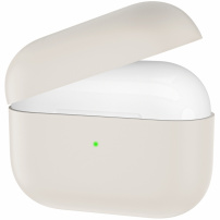 Силиконов калъф за AirPods 3 - бежов
