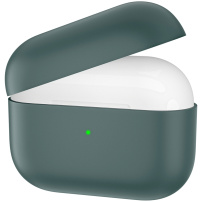 Силиконов калъф за AirPods 3 - тъмно зелен