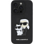 Karl Lagerfeld Кейс Saffiano Karl and Choupette за iPhone 15 Pro - черен