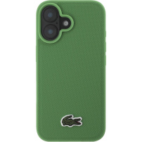 Lacoste Iconic Petit Pique Woven Logo Cover с MagSafe за iPhone 16 - зелен