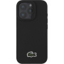 Lacoste Iconic Petit Pique Woven Logo Cover с MagSafe за iPhone 16 Pro Max - черен