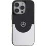 Mercedes Двуслоен калъф с MagSafe за iPhone 16 Pro Max - черен и сребрист