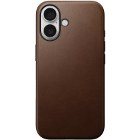 Nomad Кожен калъф Modern Leather с MagSafe за iPhone 16 Plus - кафяв