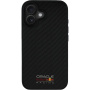 Oracle Red Bull Racing Carbon Shiny Logo cover с MagSafe за iPhone 16 - черен