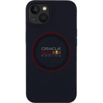 Oracle Red Bull Racing Силиконов кейс Red Ring с MagSafe за iPhone 15 - тъмно син