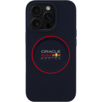 Oracle Red Bull Racing Силиконов кейс Red Ring с MagSafe за iPhone 15 Pro - тъмно син